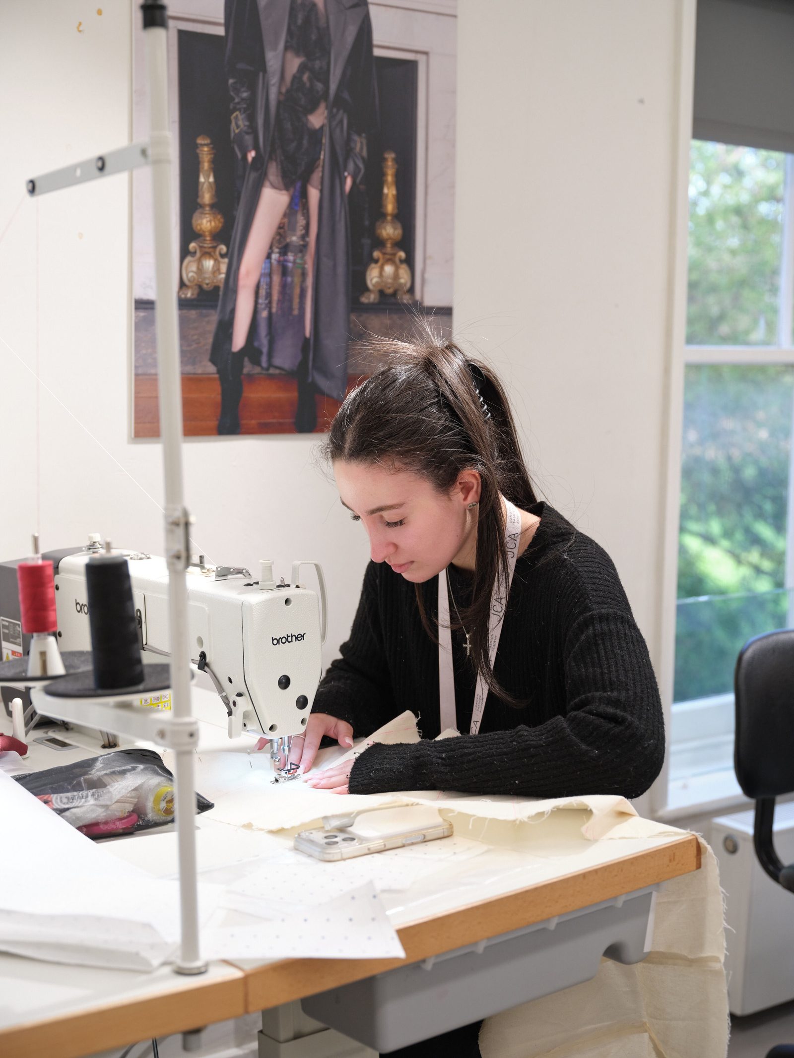 JCA students in studio